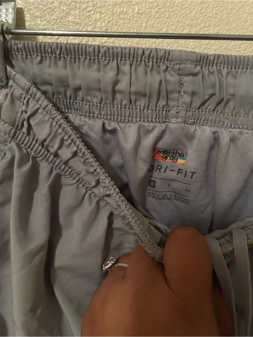 Nike Grey Tempo Dri-FIT Running Shorts (Small